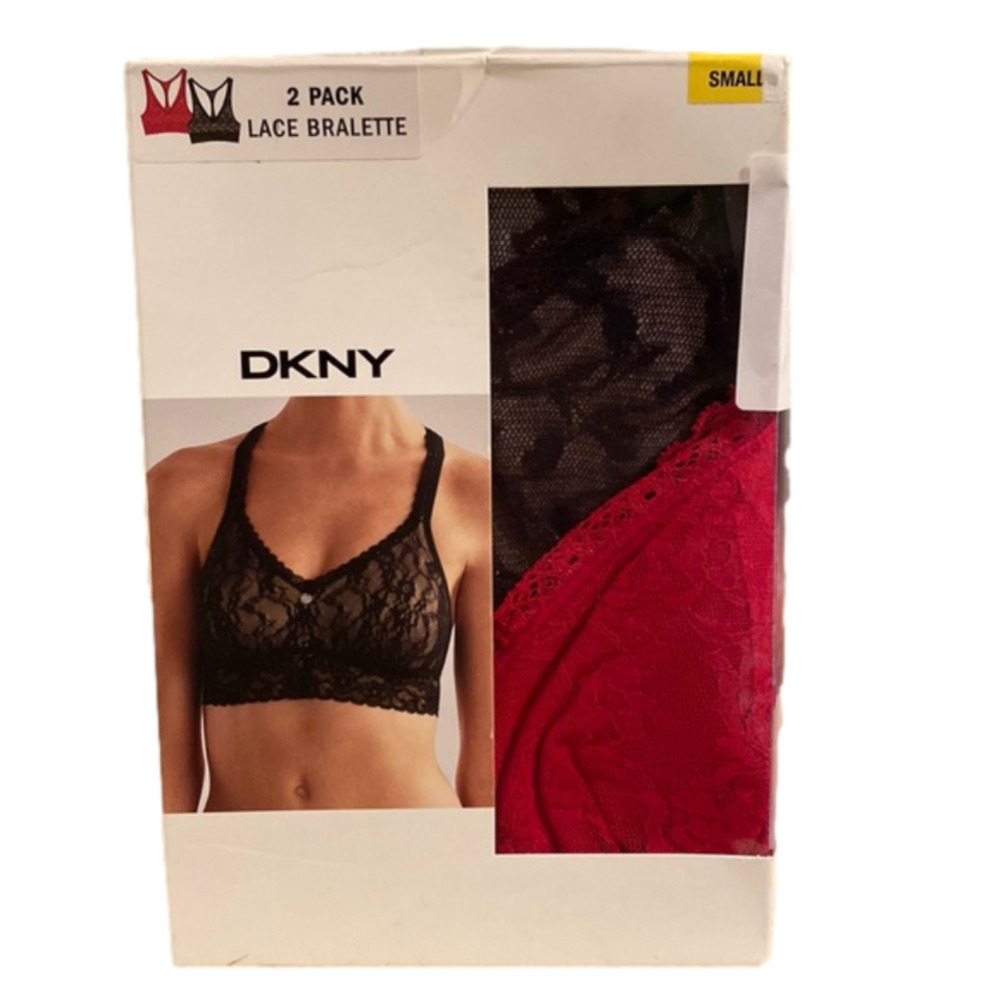 NWT DKNY Lace Bralette (2 Pack) Size S (32-34 Cup Size A/B